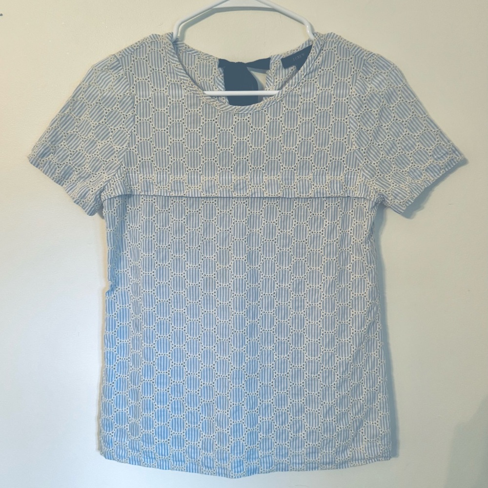 J. Crew Women’s Top with Textured Overlay, Size 00